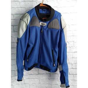 Cortech Jacket Mens XL Blue Black GX Air Armor Motorcycle Mesh Riding
